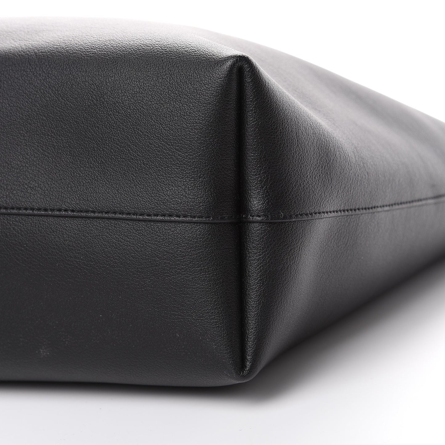 Calfskin Large Shopping Tote Black