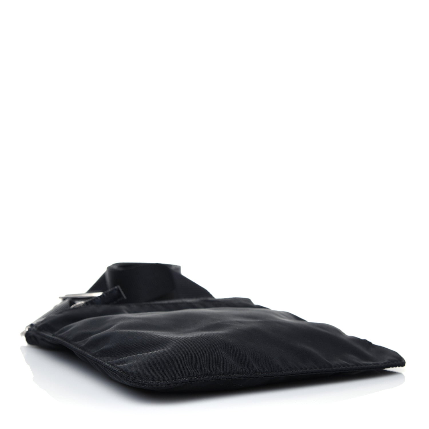 Prada Nylon Flat Messenger Bag Black 3 of 10