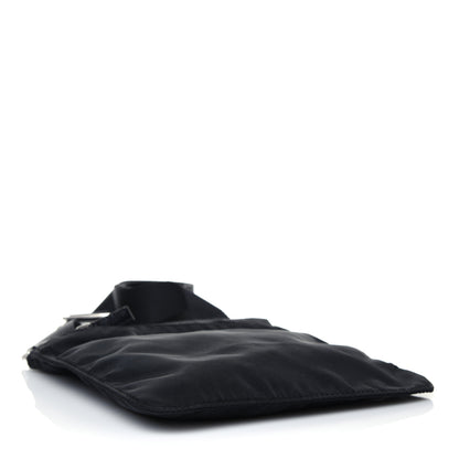 Prada Nylon Flat Messenger Bag Black 3 of 10