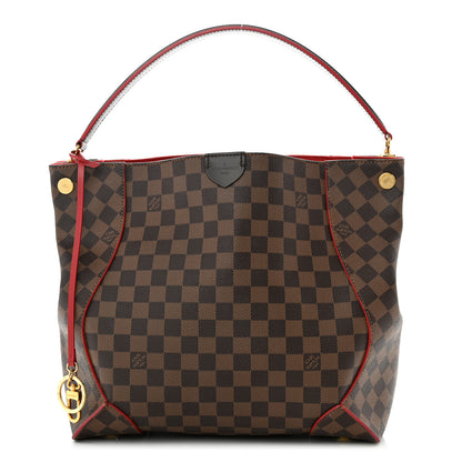 Louis Vuitton Damier Ebene Caissa Hobo Cherry 1 of 11