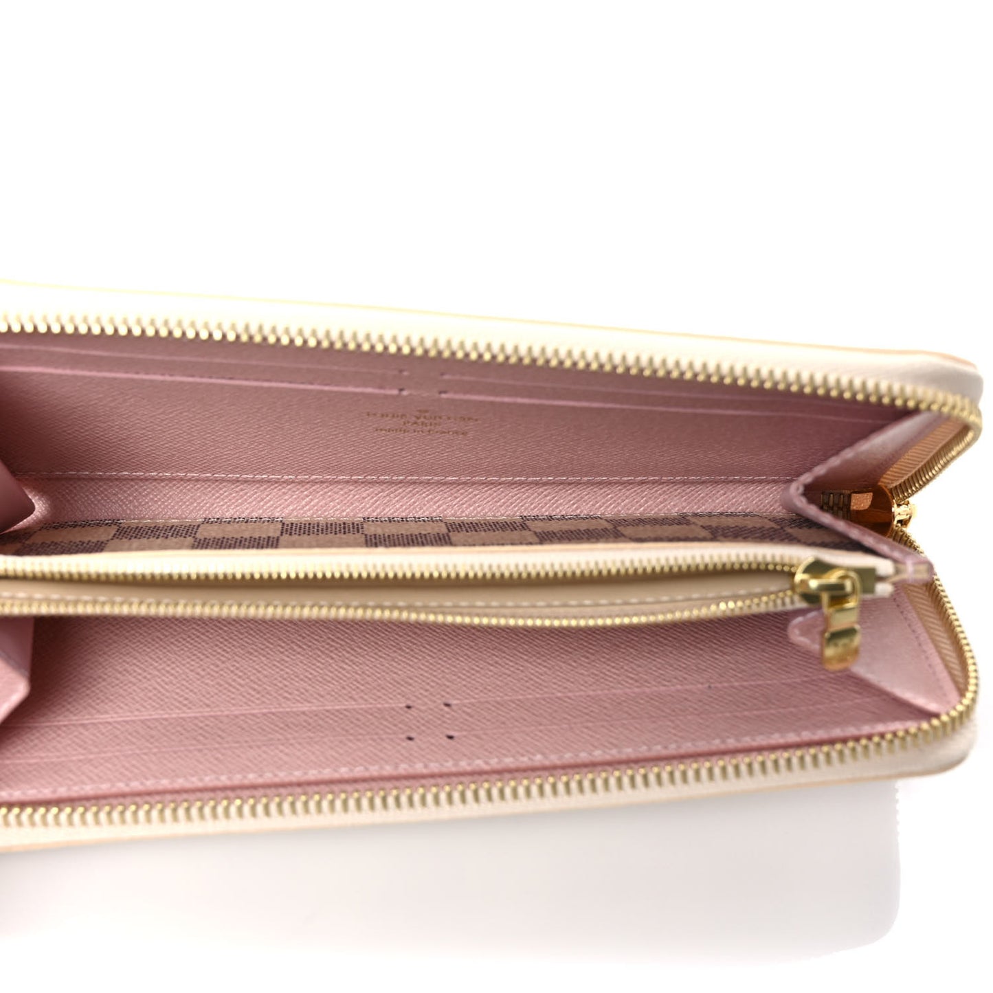 Damier Azur Clemence Wallet Rose Ballerine