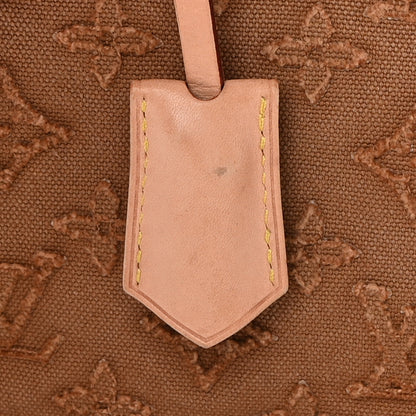 Louis Vuitton Denim Monogram Stone Speedy Bandouliere 35 Caramel 14 of 15