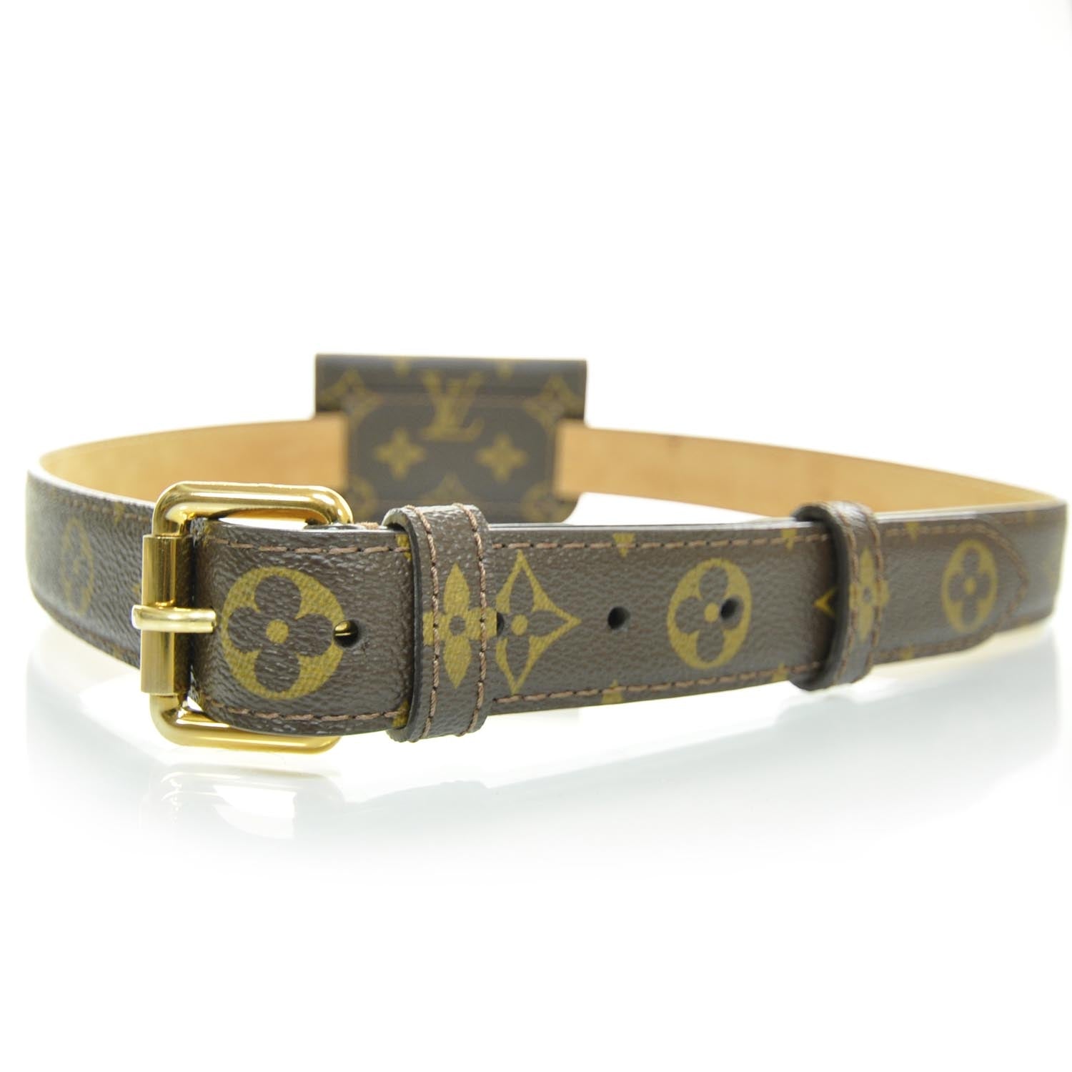 Louis Vuitton Monogram Pochette Solo Belt 95 38 2 of 7