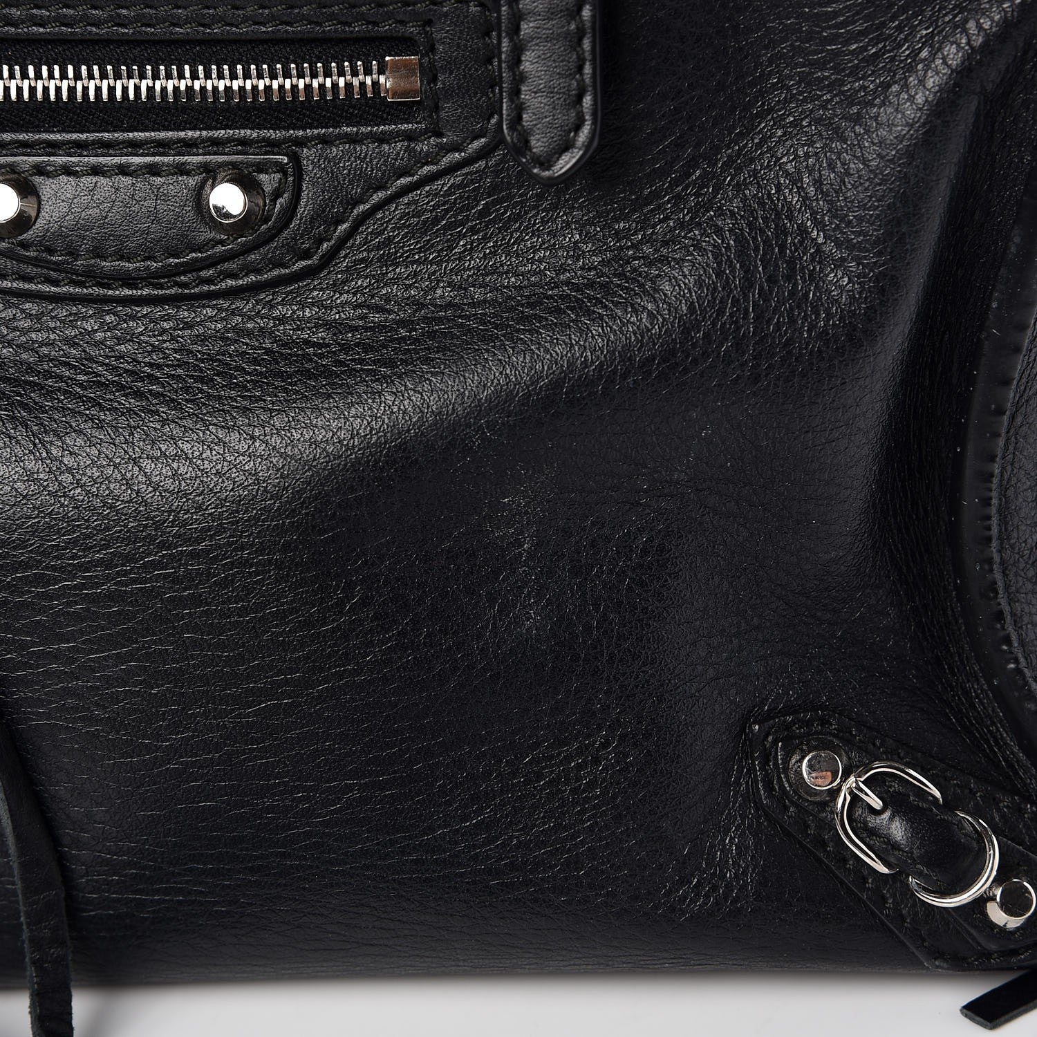 Balenciaga Calfskin Papier Mini A4 Zip Around Tote Black 11 of 17