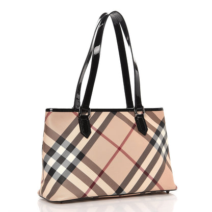 Burberry Nova Check Medium Tote Black 3 of 8