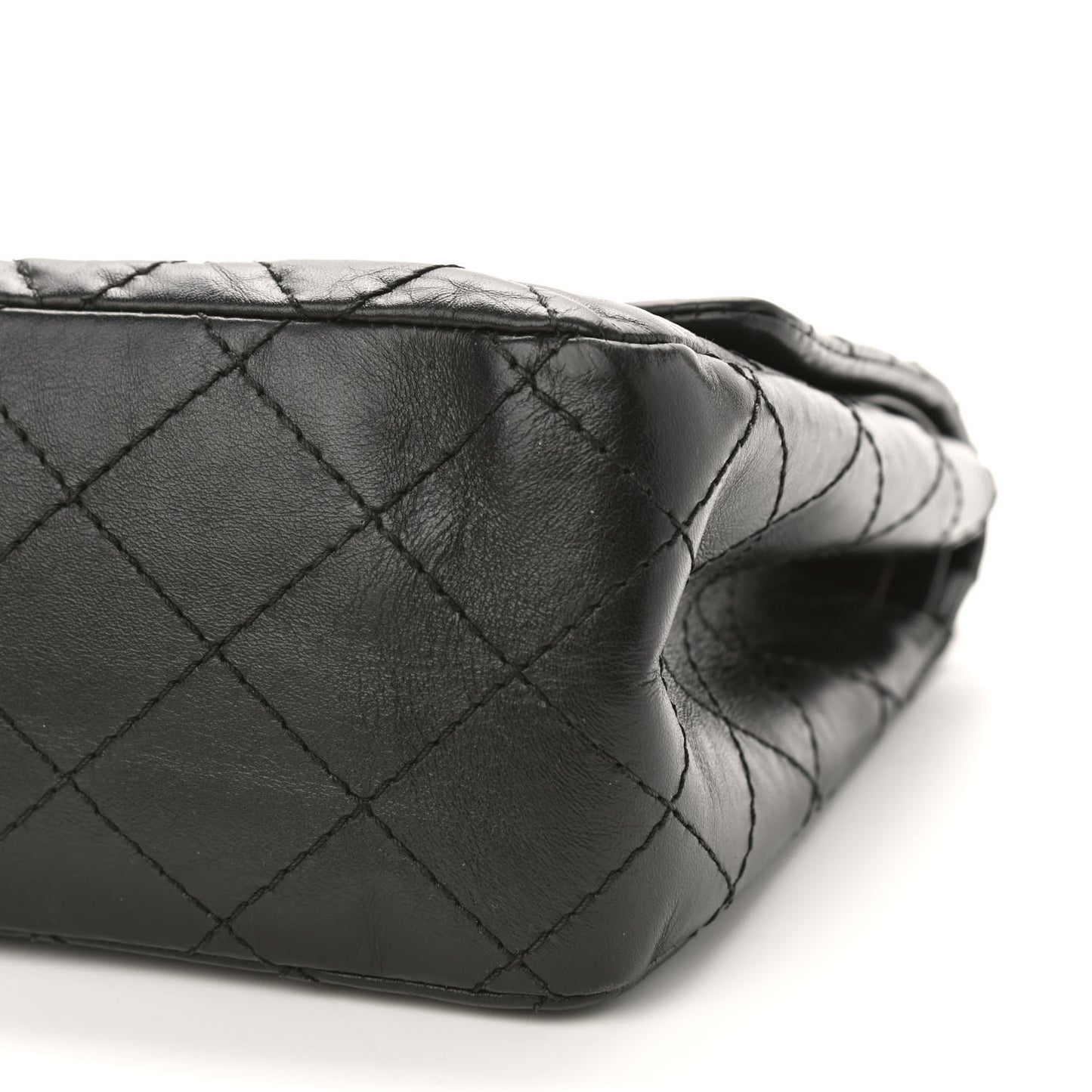 Aged Calfskin Quilted 2.55 Reissue 226 Flap Black