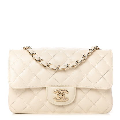 Chanel Caviar Quilted Mini Rectangular Flap White 1 of 11