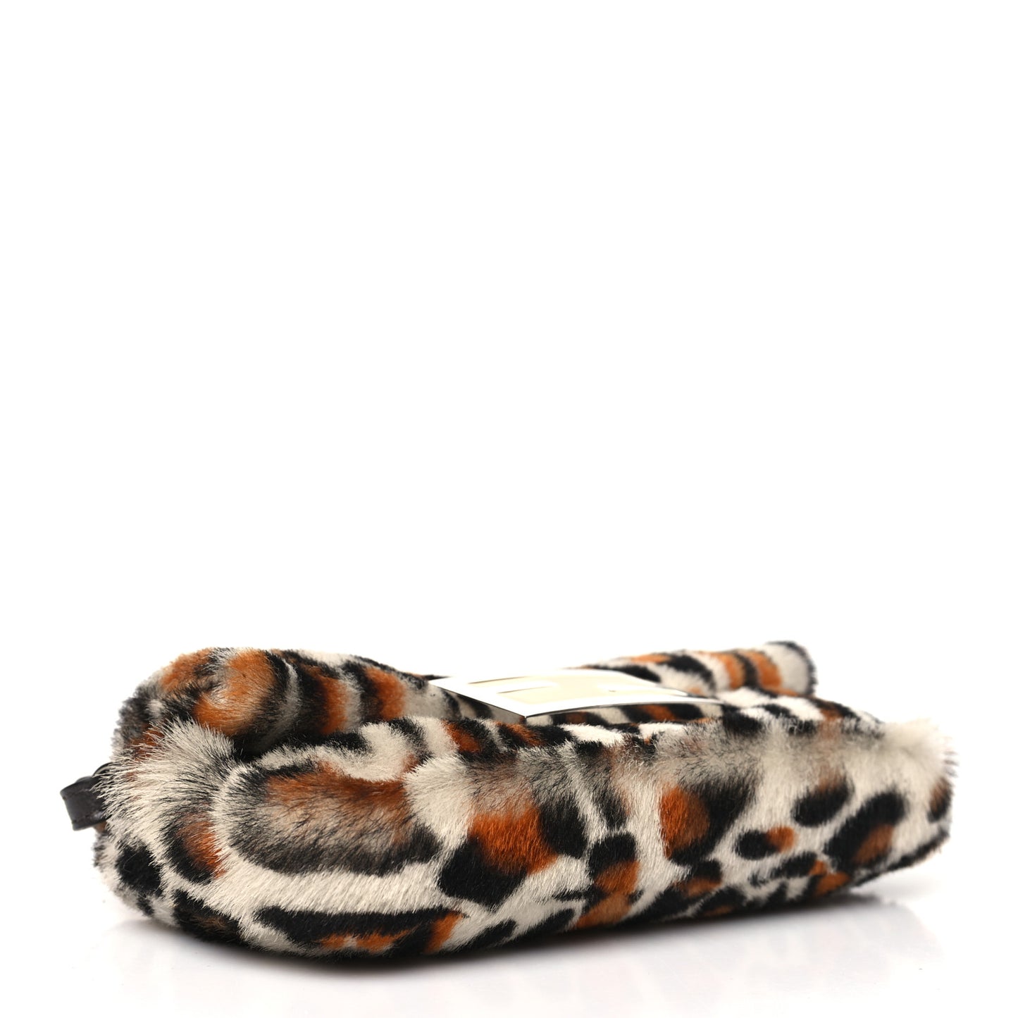 Calf Hair Leopard Print Phone Baguette Moro