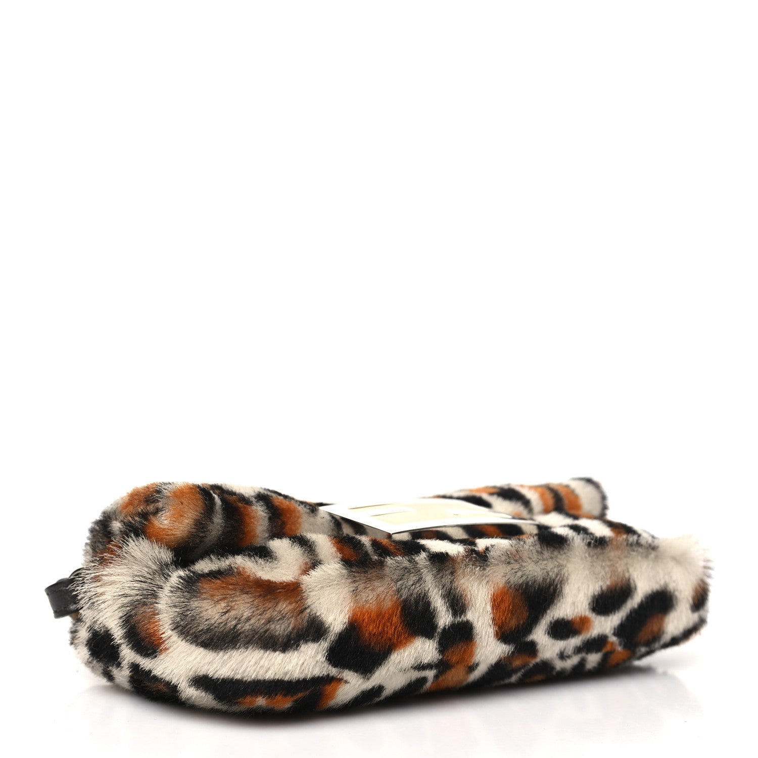 Fendi Calf Hair Leopard Print Phone Baguette Moro 4 of 11
