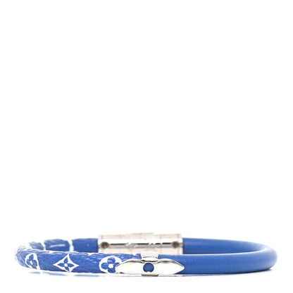 Louis Vuitton Monogram Daily Confidential Bracelet 17 Blue 3 of 5