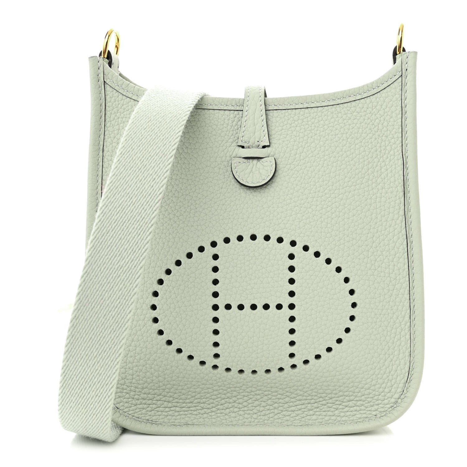 Hermes Taurillon Clemence Amazone Evelyne TPM Gris Neve 1 of 10