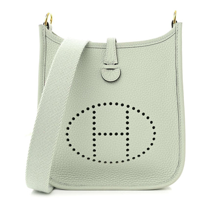 Hermes Taurillon Clemence Amazone Evelyne TPM Gris Neve 1 of 10