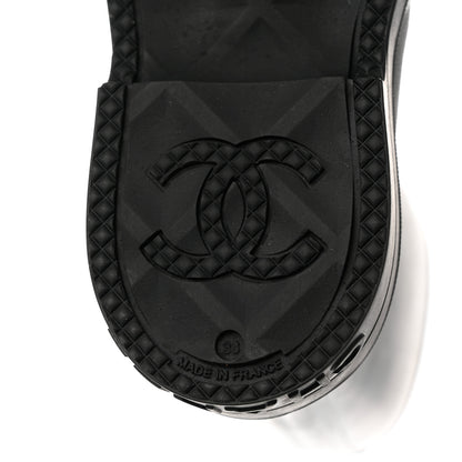 Chanel Caoutchouk CC High Boots 38 Black 8 of 11
