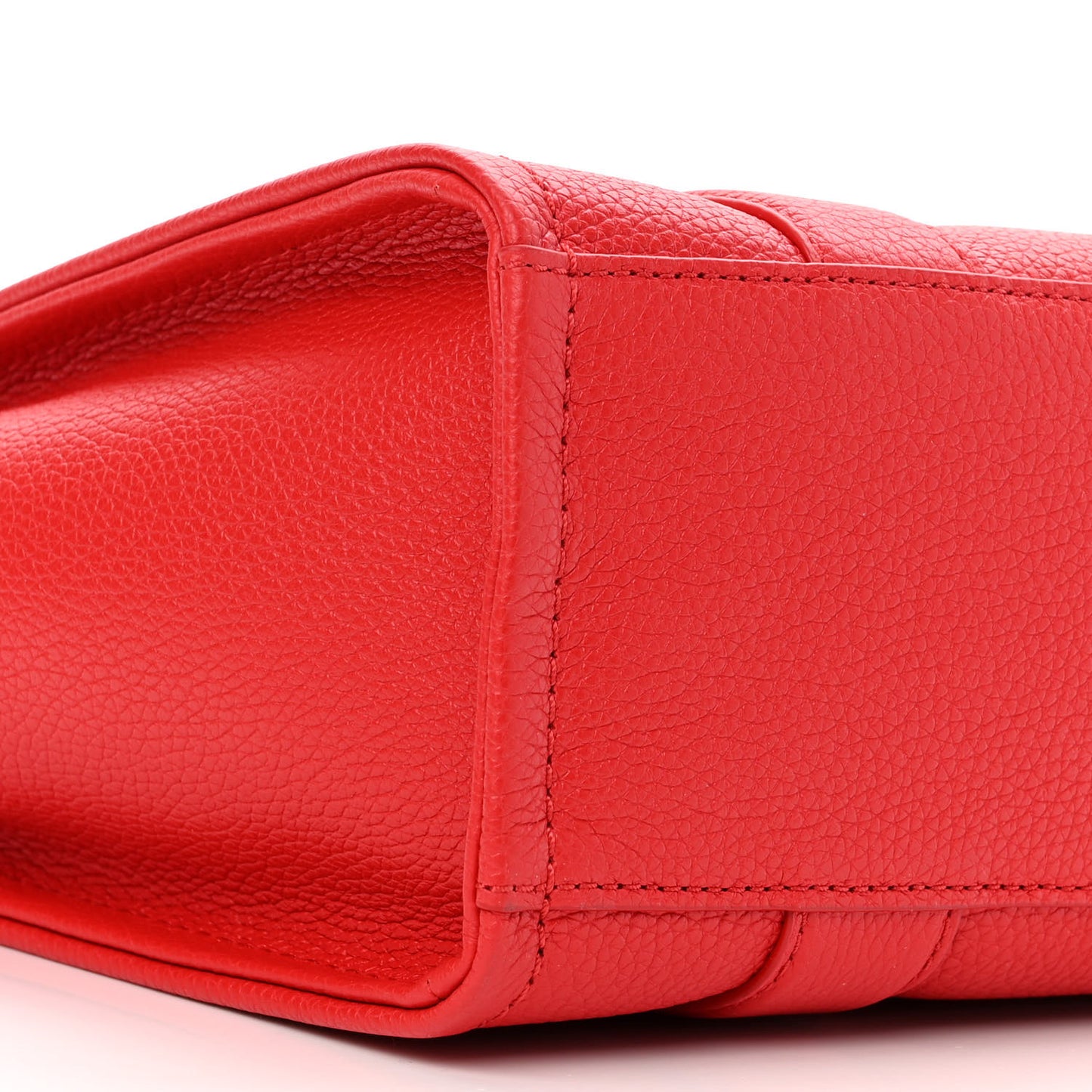 Grained Calfskin Small The Tote Bag Red