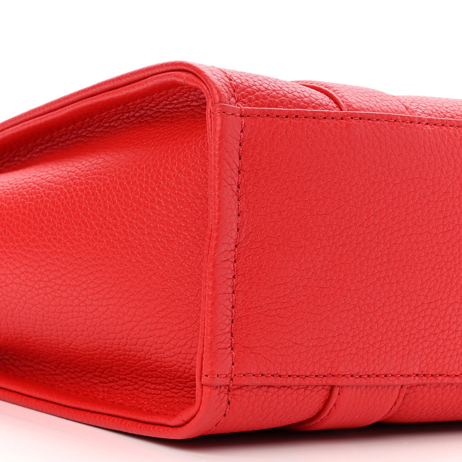 Marc Jacobs Grained Calfskin Small The Tote Bag Red 9 of 10