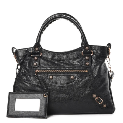 Balenciaga Agneau Giant 12 Rose Gold Hardware Town Black 1 of 7