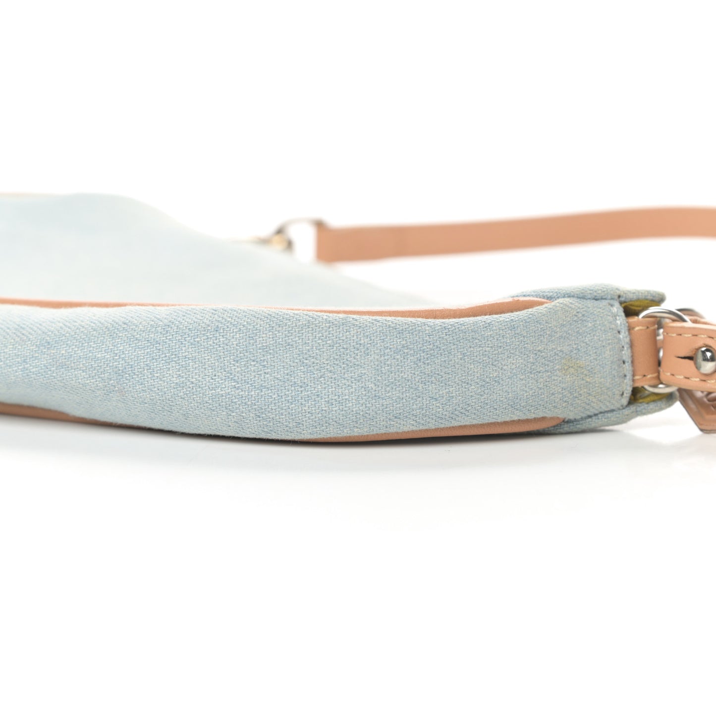 Denim Mini Saddle Pochette Blue