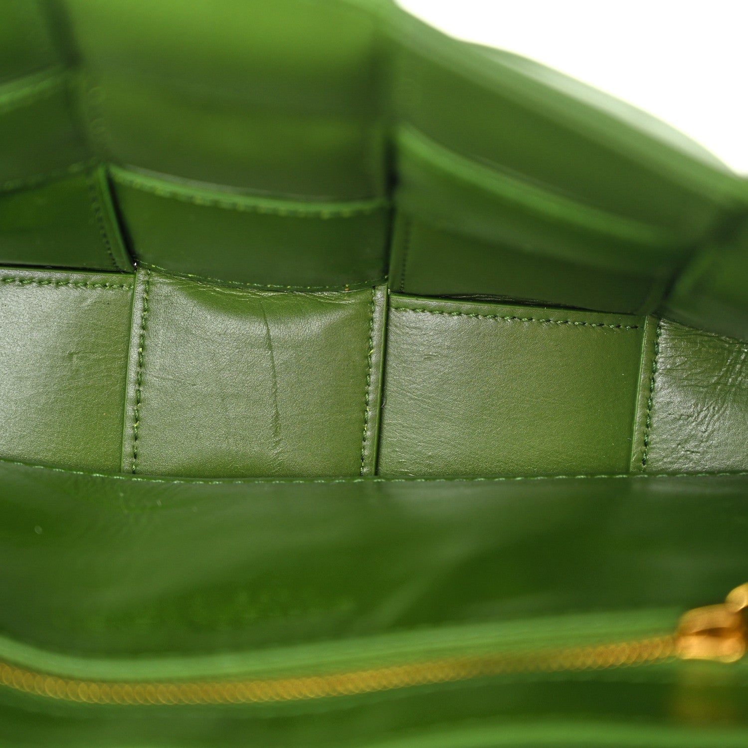 Bottega Veneta Calfskin Intreccio Plisse Cassette Crossbody Bag Avocado 12 of 12
