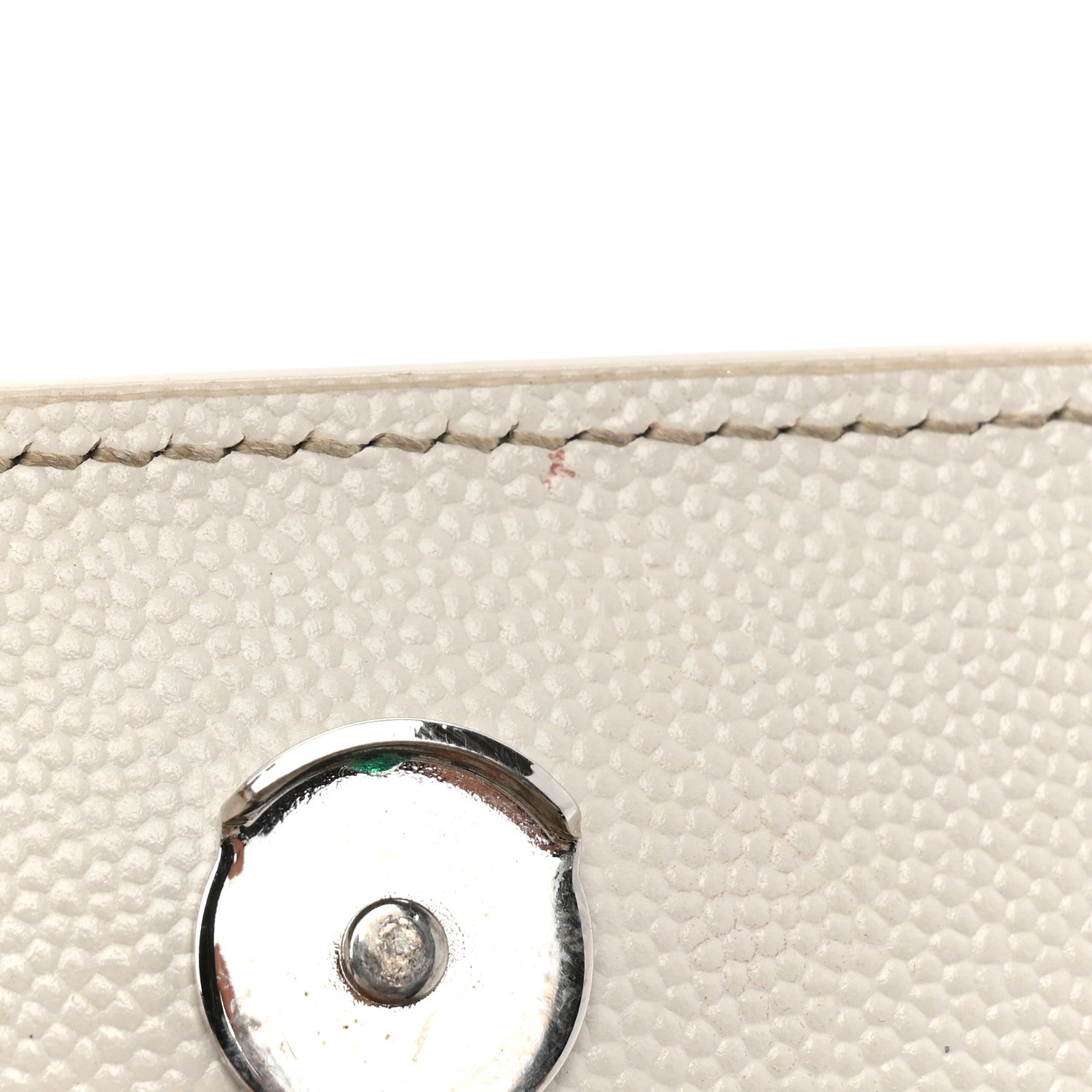 Saint Laurent Grain De Poudre Small Monogram Kate Satchel Icy White 11 of 27
