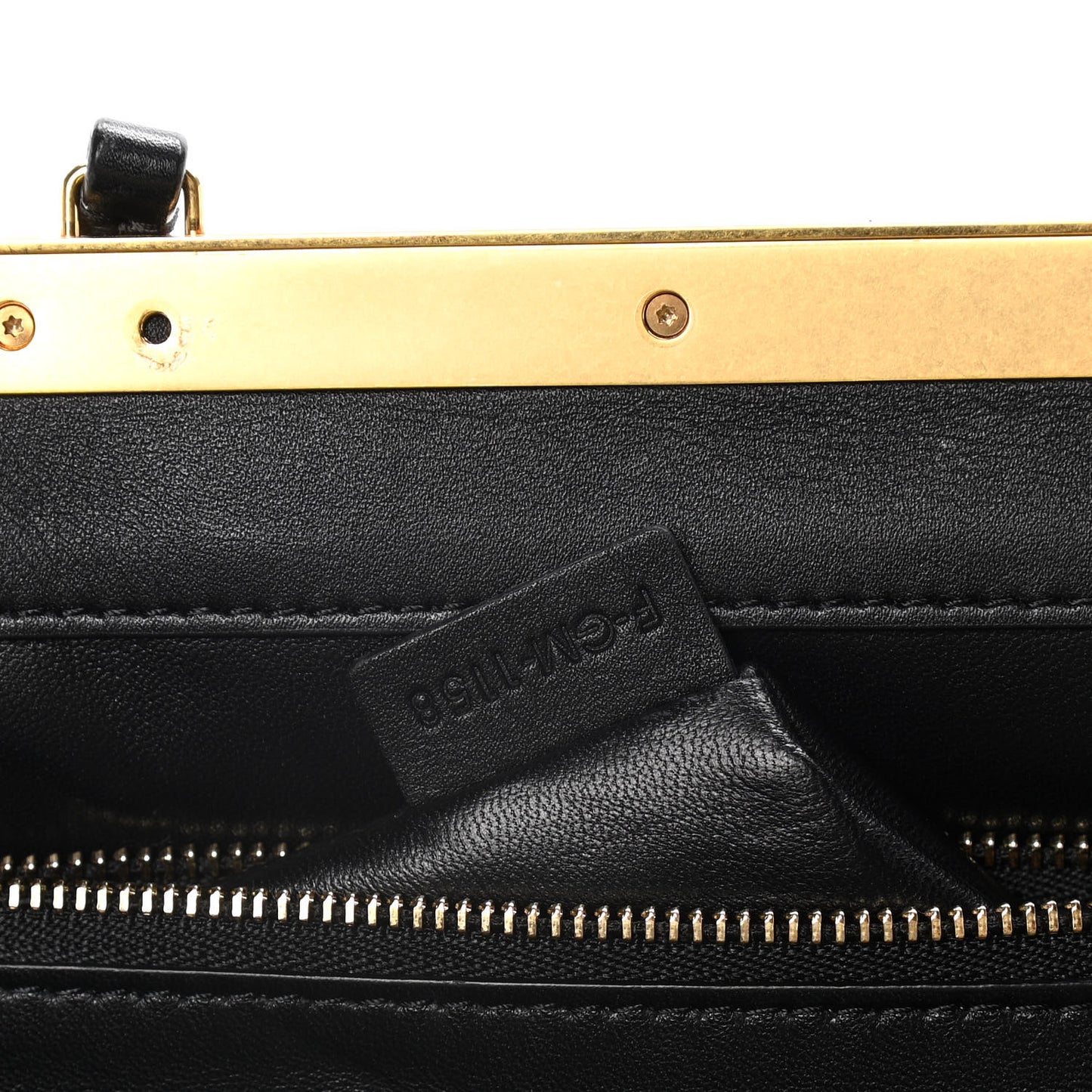 Patina Box Calfskin Medium Clasp Bag Black