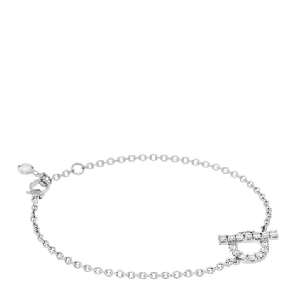 Hermes 18K White Gold Diamond Finesse Bracelet ST 1 of 4