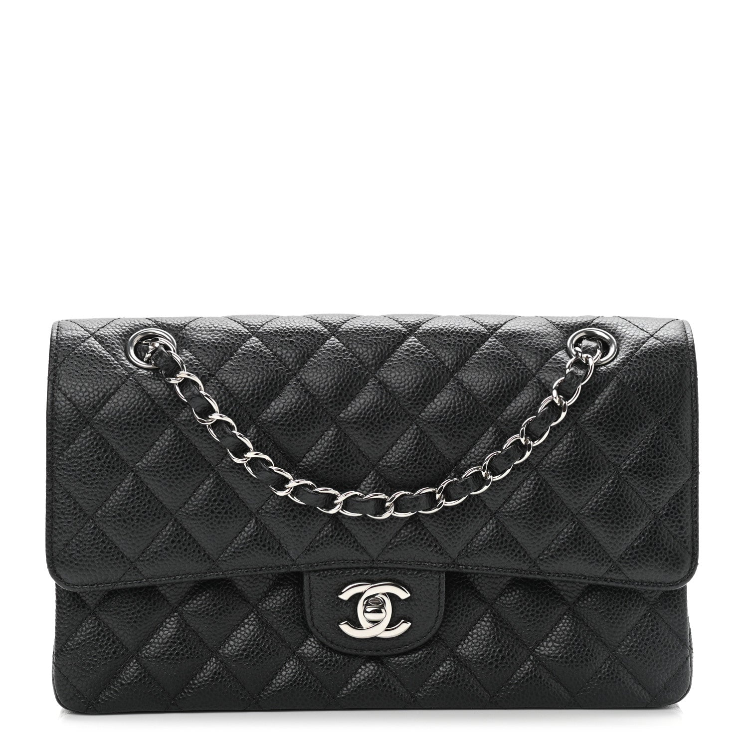 Chanel Caviar Quilted Medium Double Flap Black 1 of 11
