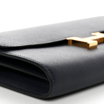 Hermes Evercolor Constance Wallet To Go Bleu Nuit 8 of 11