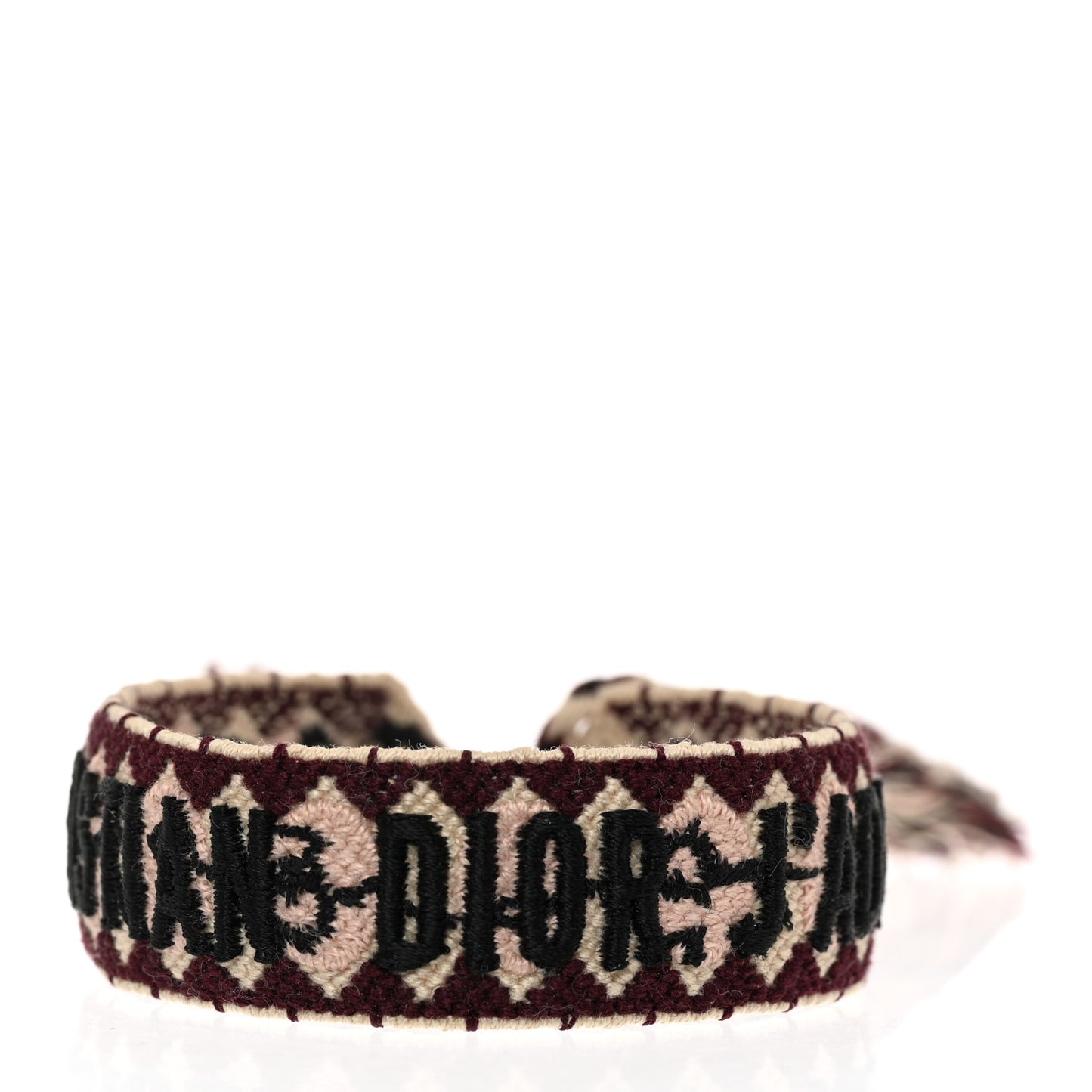 Woven Cotton J'Adior Friendship Bracelet Red