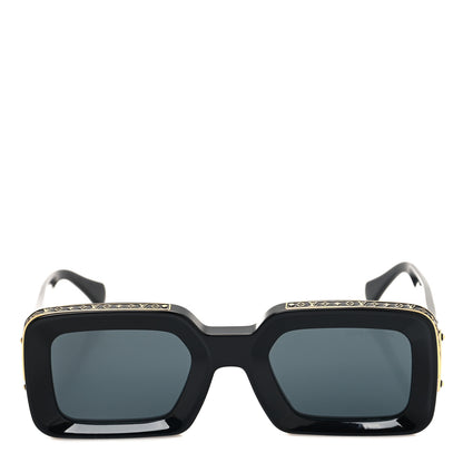 Louis Vuitton X NIGO Acetate 1.1 Zillionaires Sunglasses Z1591E Black 2 of 8