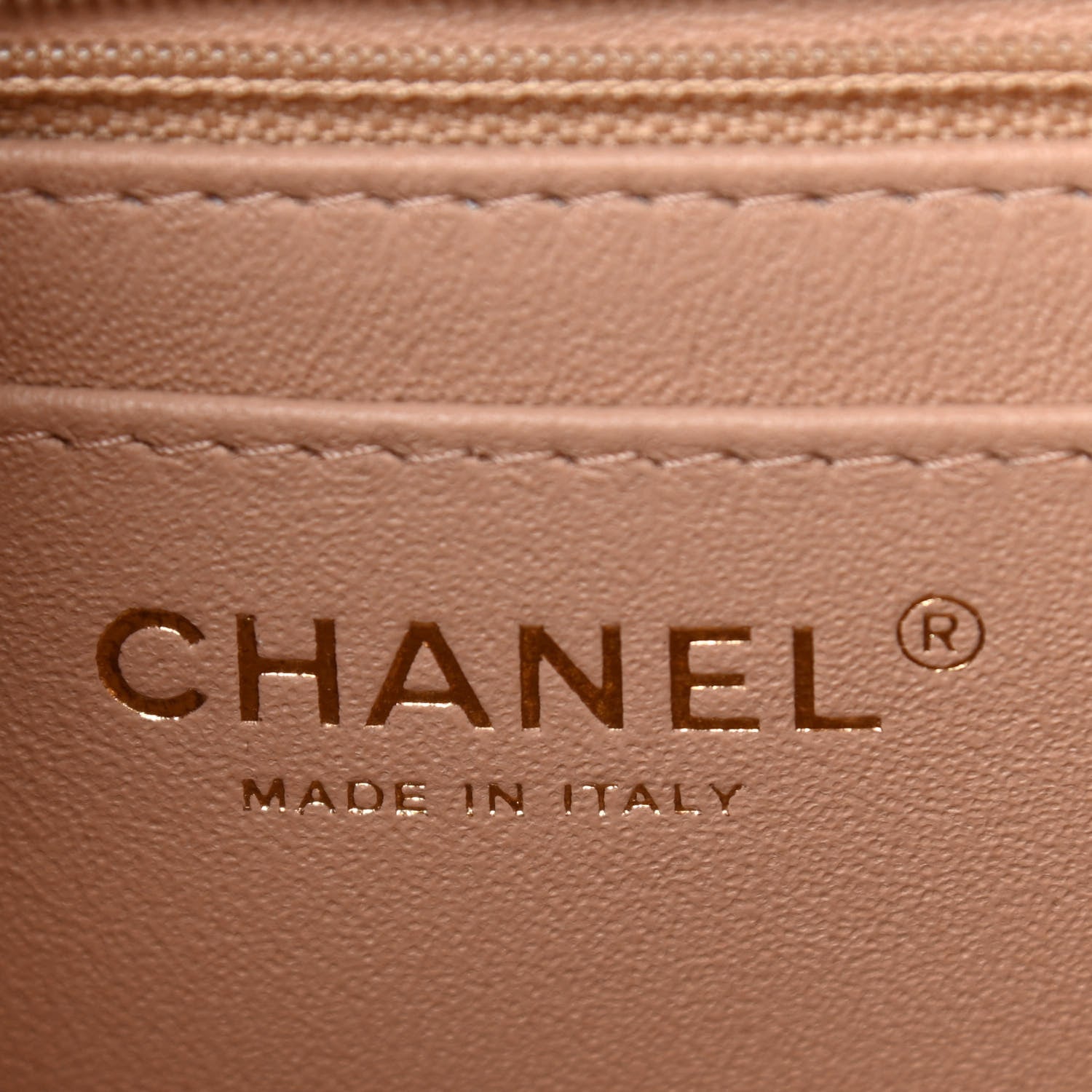 Chanel Lambskin Quilted Mini Rectangular Flap Beige 6 of 11