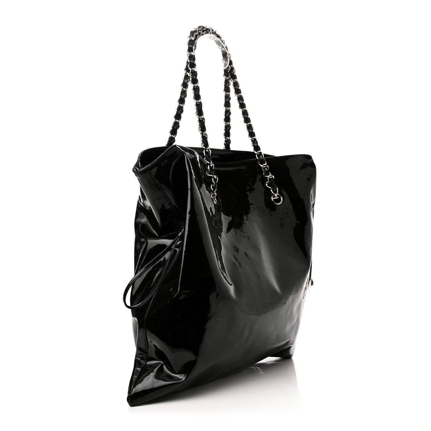 Chanel Patent Crystal Strass Bonbons Tote Black 3 of 14