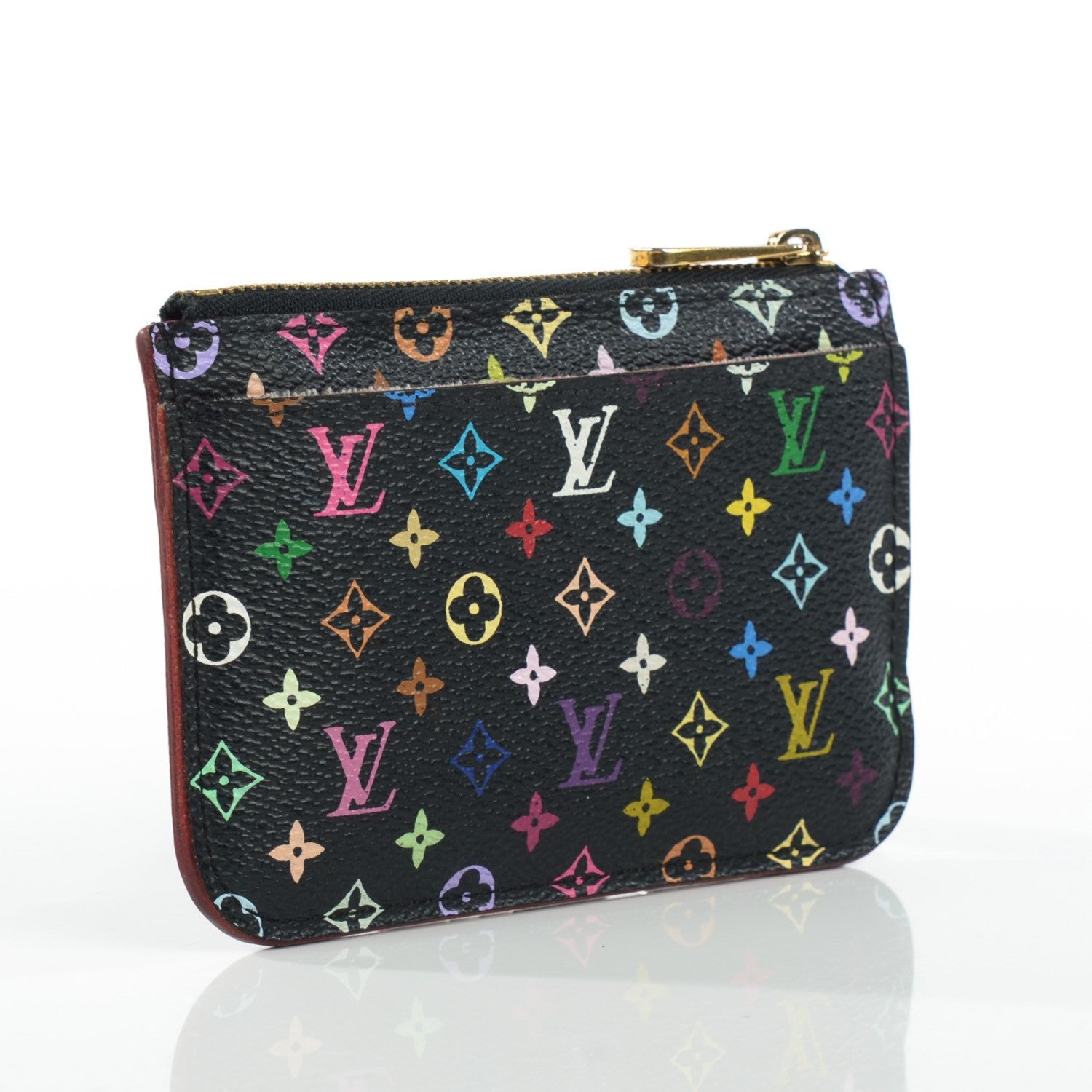 Louis Vuitton Monogram Multicolor Key Pouch Black Grenade 6 of 17
