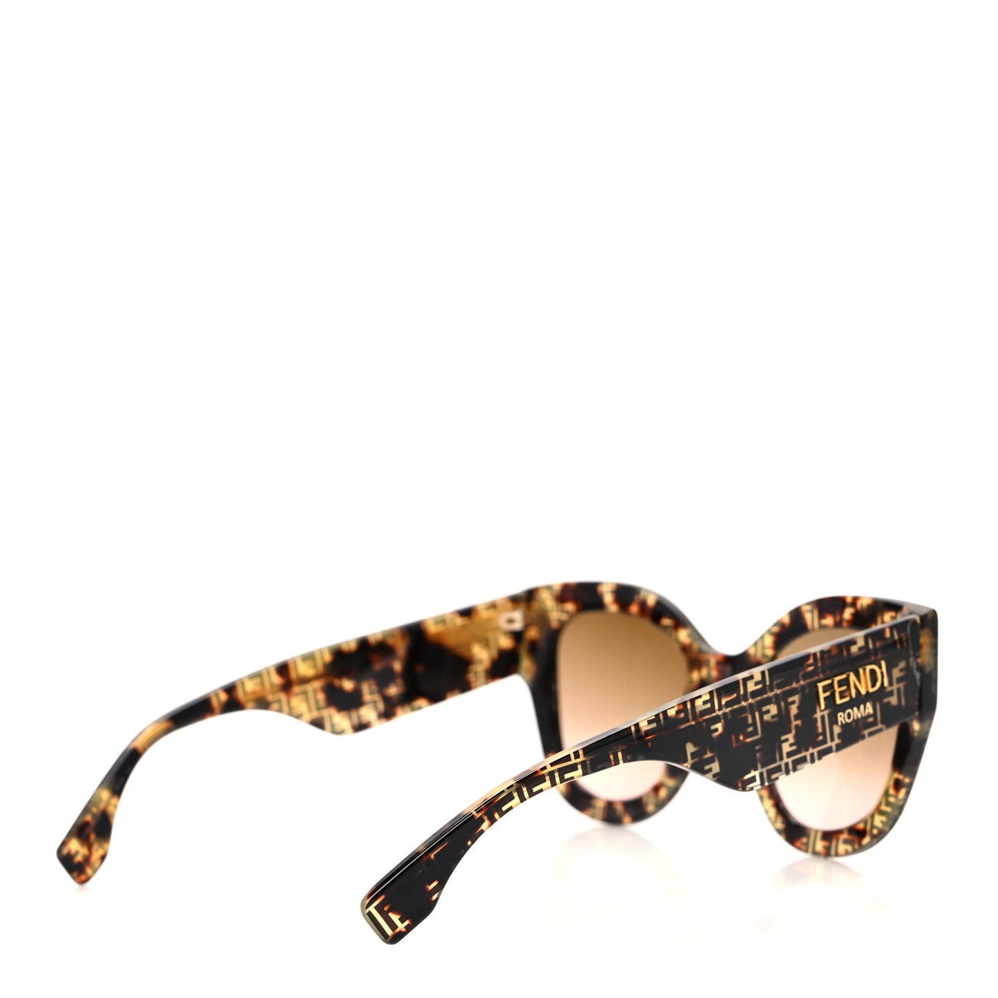 Acetate Fendi Roma Cat Eye Sunglasses FF 0435/S Havana