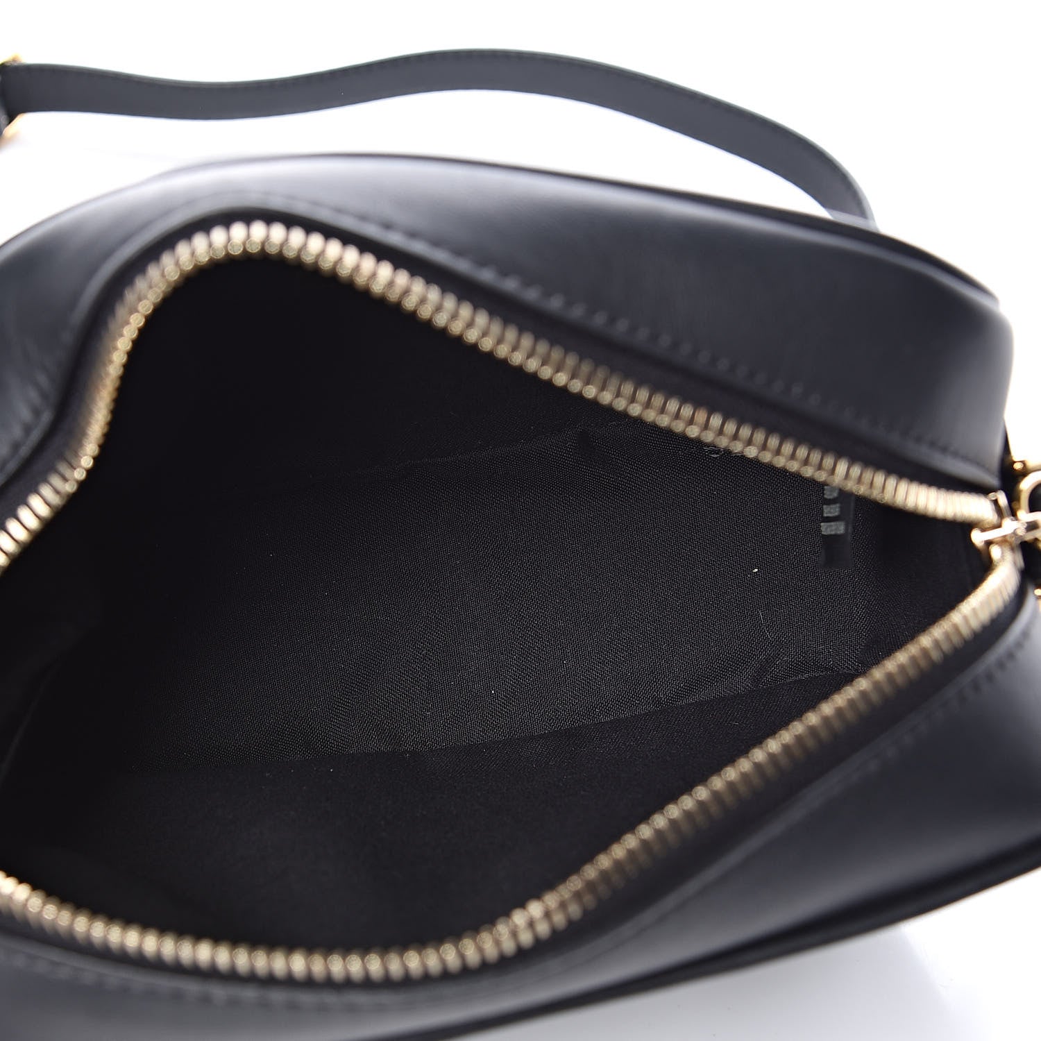 Fendi Vitello Century FF 1974 Embossed Mini Camera Case Black 5 of 11