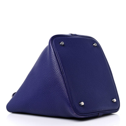 Hermes Taurillon Clemence Picotin Lock 22 MM Iris 4 of 14