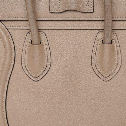 Celine Drummed Calfskin Nano Luggage Dune 5 of 8