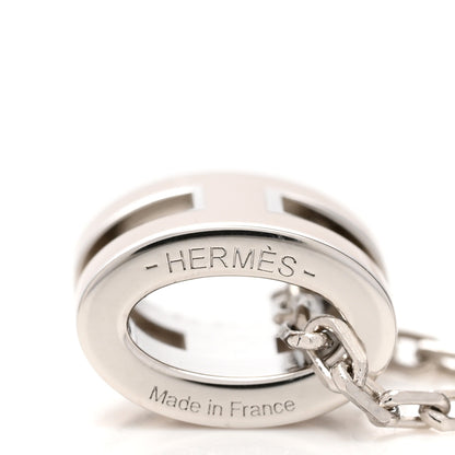Hermes Palladium Mini Pop H Pendant Necklace Marron Glace 5 of 7