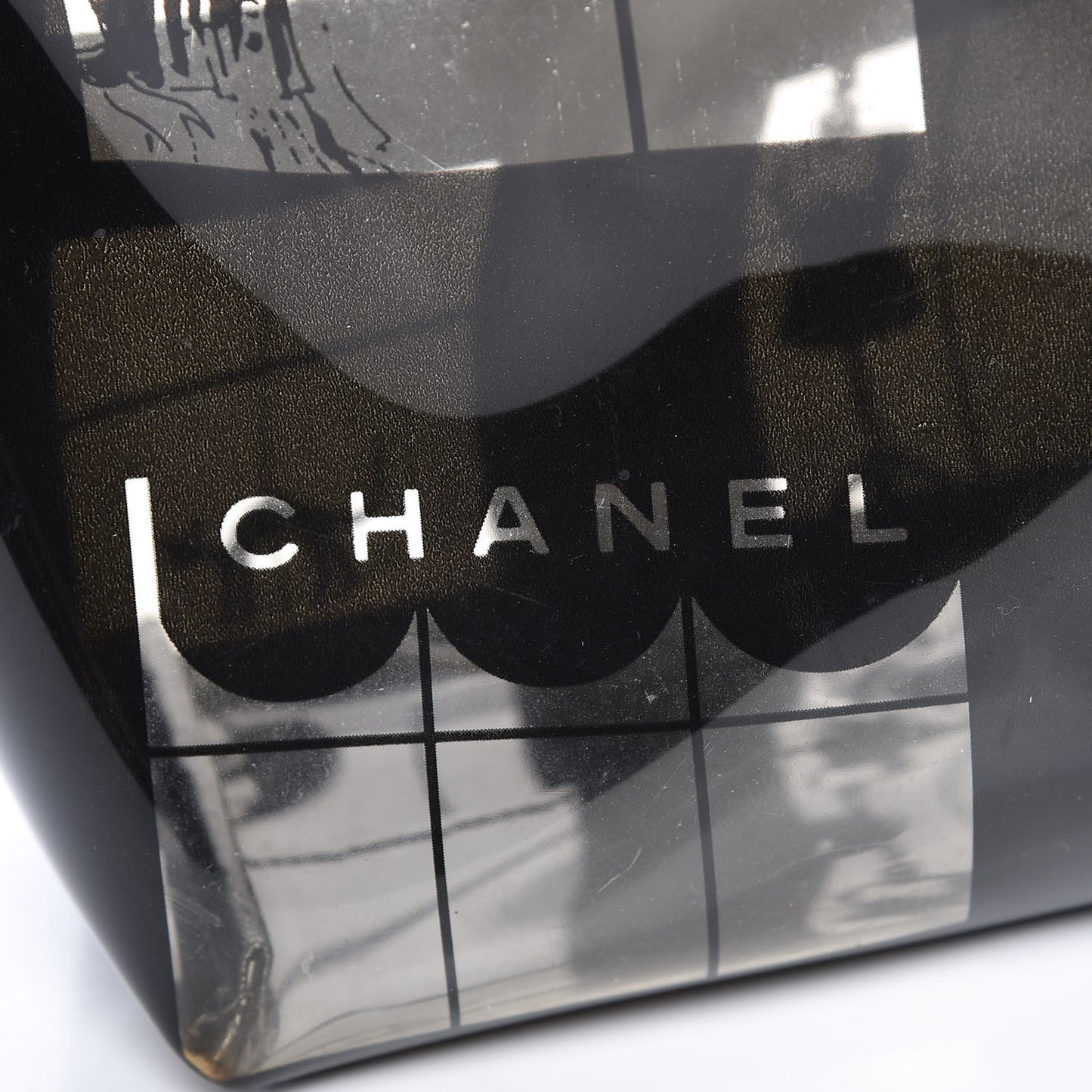 Vinyl Coco Window Tote Black