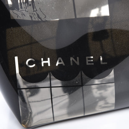Chanel Vinyl Coco Window Tote Black 8 of 18