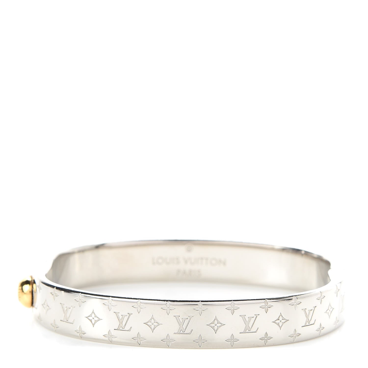 Louis Vuitton Palladium Monogram Nanogram Cuff S 1 of 5