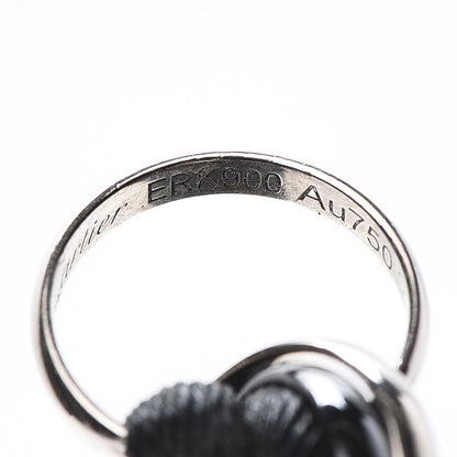 Cartier 18K White Gold Ceramic Trinity Cord Bracelet Black 10 of 14