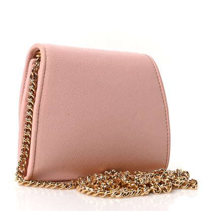 Gucci Roxy Calfskin Medium Blondie Chain Wallet Powder Pink 3 of 9