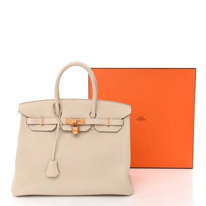 Hermes Togo Birkin 35 Craie 13 of 13