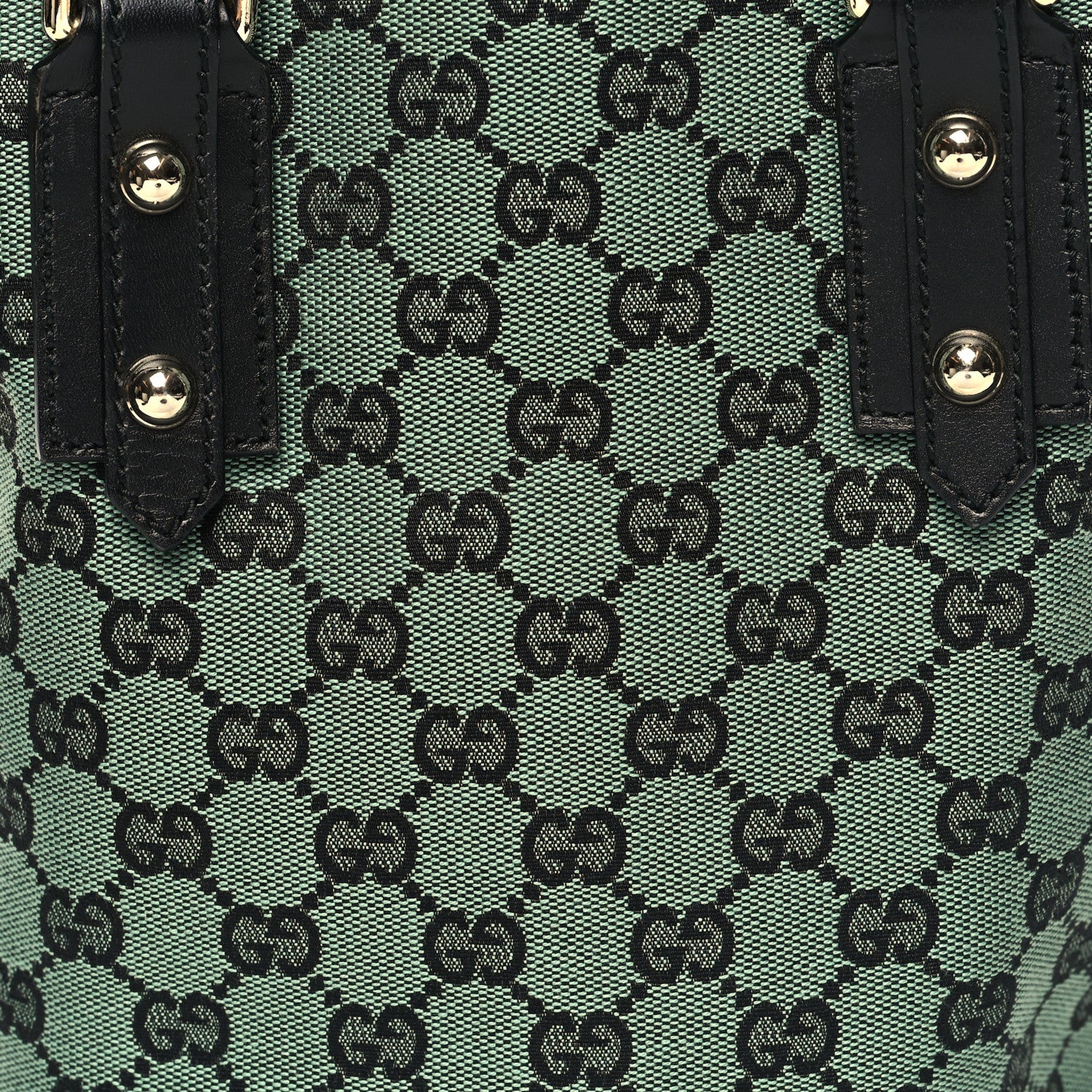 Gucci Monogram Tote Bag Green 8 of 10