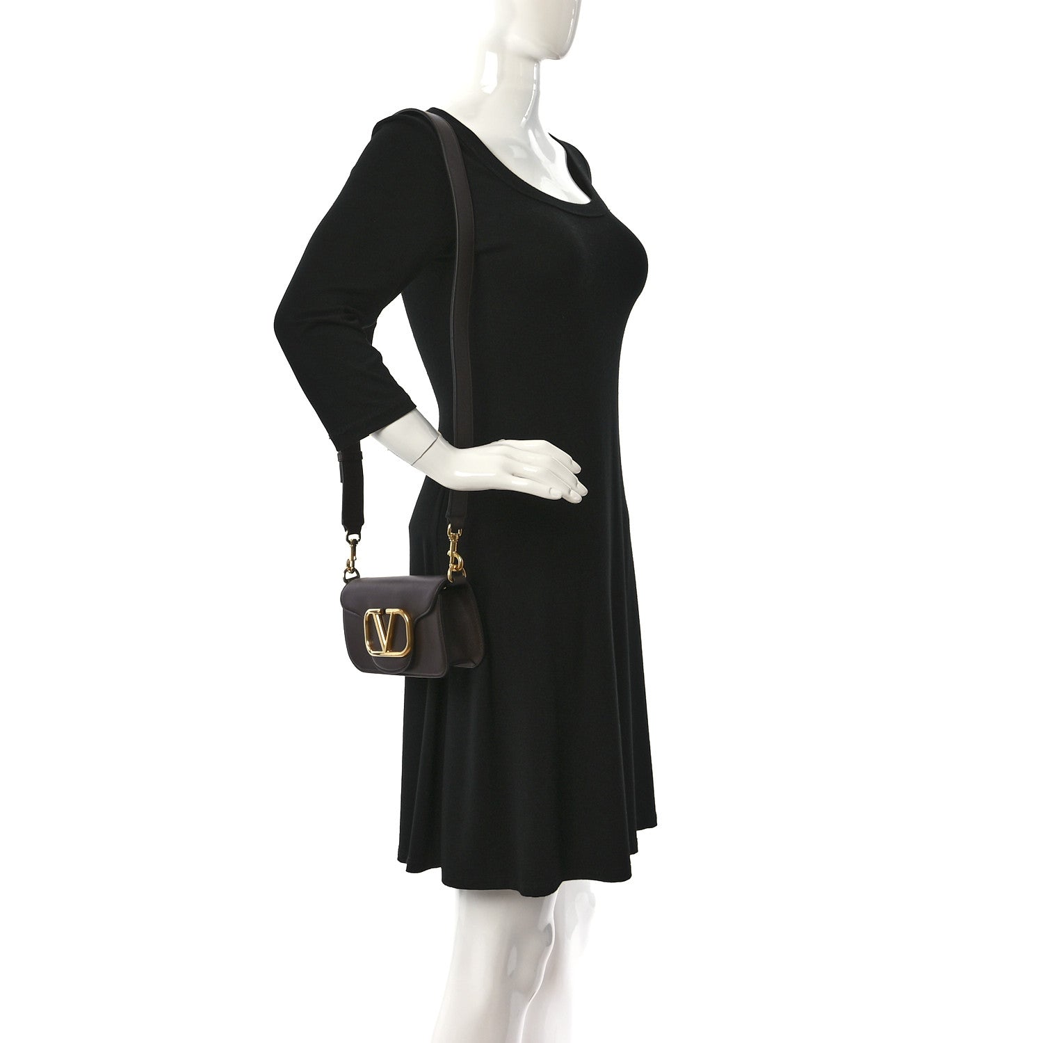 Valentino Garavani Smooth Calfskin Vlogo Mini Loco Crossbody Bag Fondant 2 of 10