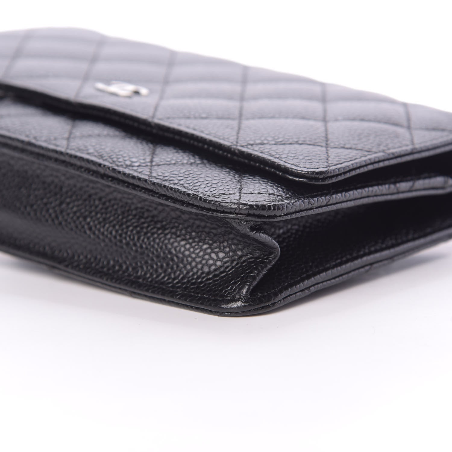 Chanel Caviar Quilted Wallet On Chain WOC Black 11 of 12
