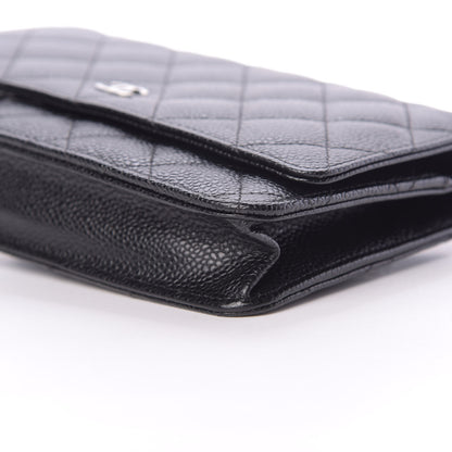 Chanel Caviar Quilted Wallet On Chain WOC Black 11 of 12