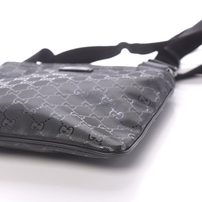 Gucci Imprime Monogram Small Flat Messenger Bag Black 9 of 10