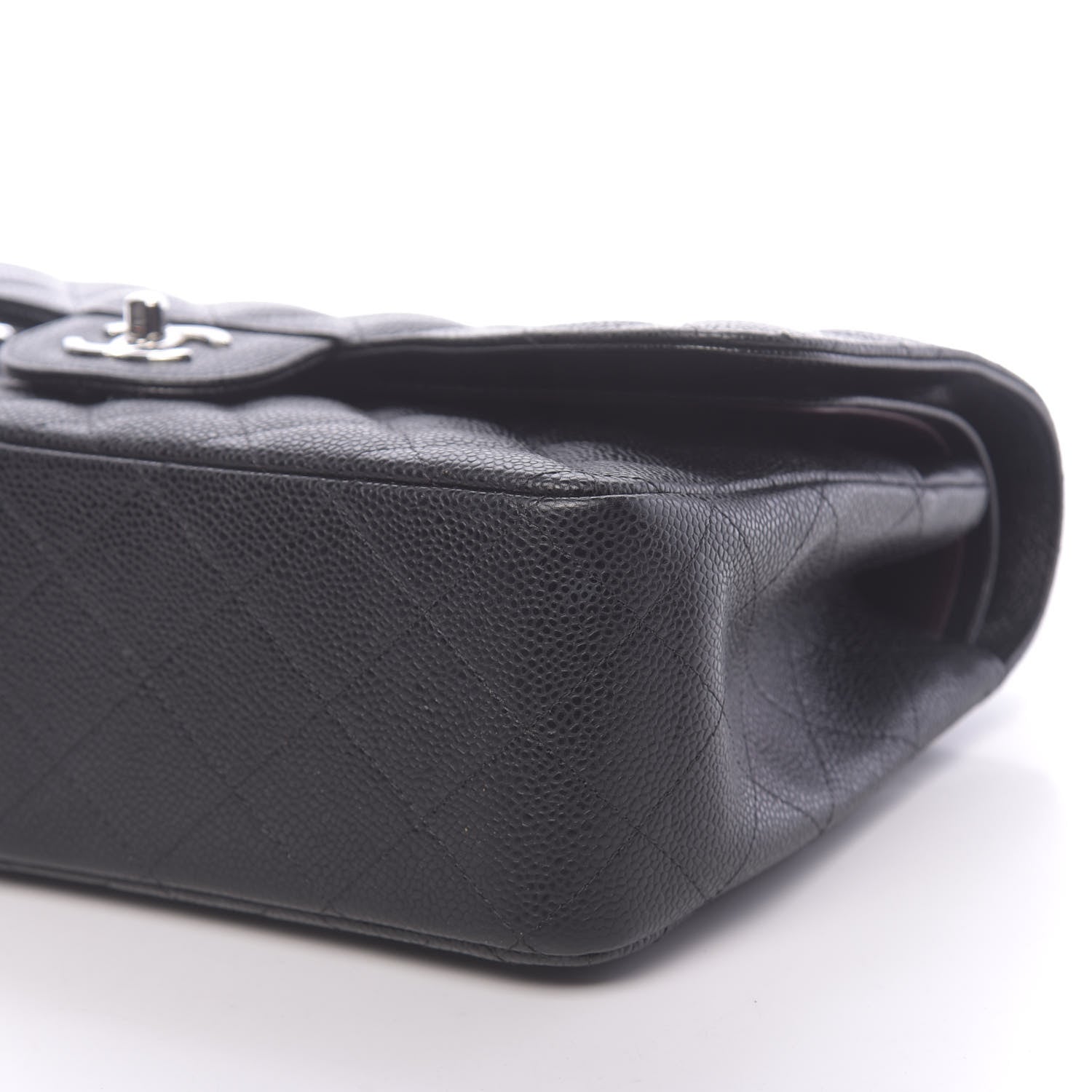 Chanel Caviar Quilted Jumbo Double Flap Black 9 of 10