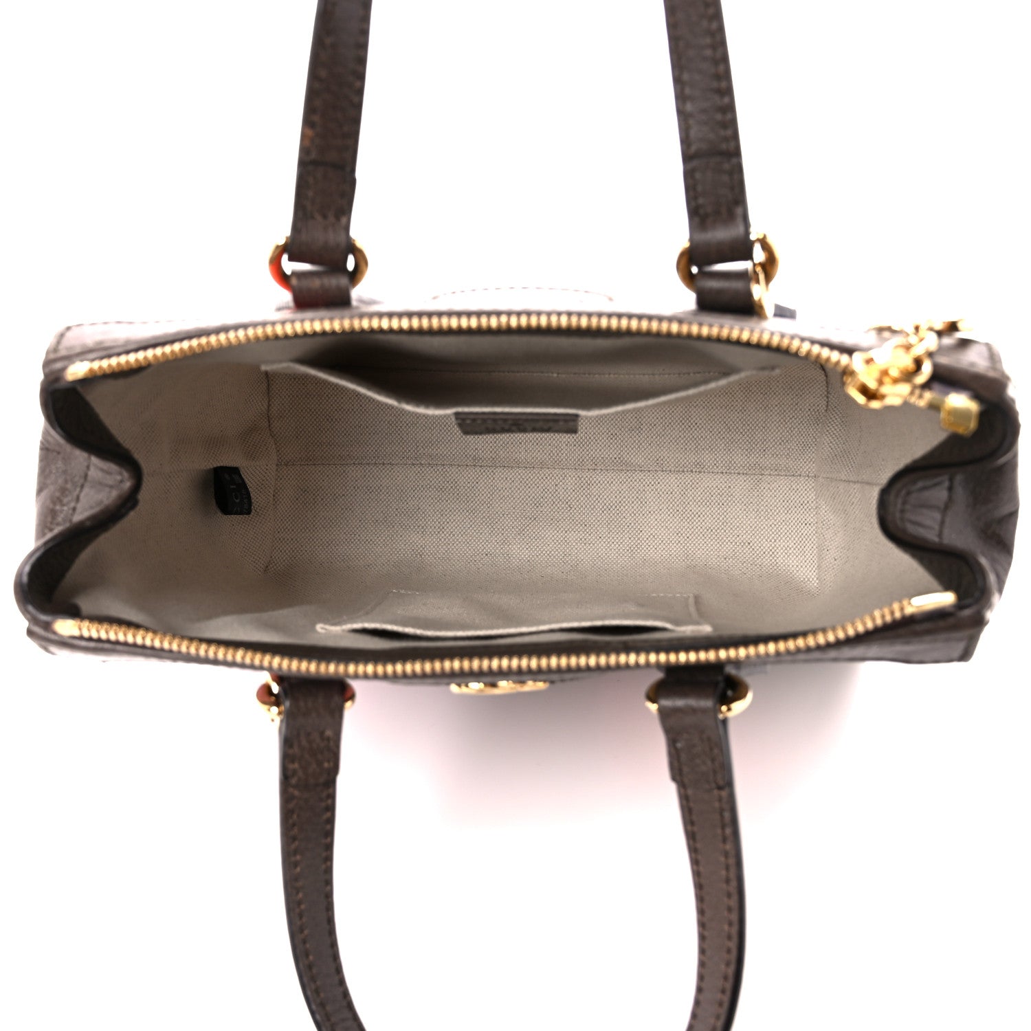 Gucci GG Supreme Monogram Equestrian Web Small Ophidia Tote Bag Beige Multicolor New Acero 5 of 11